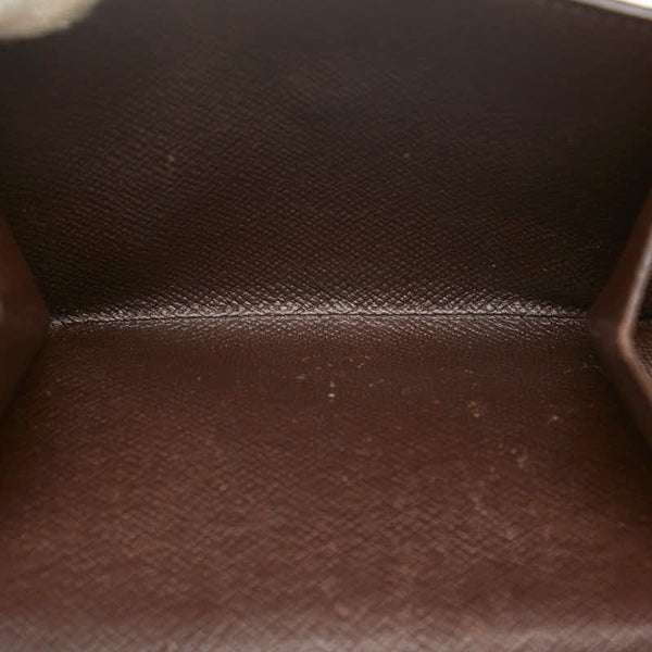 ルイ ヴィトン ダミエ ポルトフォイユ エリーズ 二つ折り財布 N61654 ブラウン PVC レザー レディース LOUIS VUITTON 【中古】