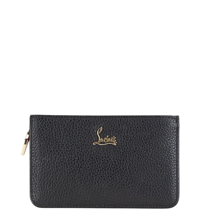 クリスチャンルブタン コインケース 小銭入れ ブラック レッド レザー レディース Christian Louboutin 【中古】