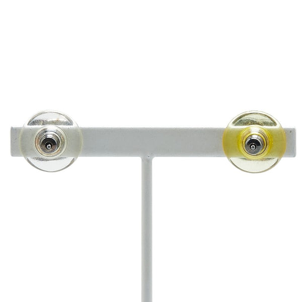 シャネル ココマーク ピアス シルバー ベージュ メタル レディース CHANEL 【中古】