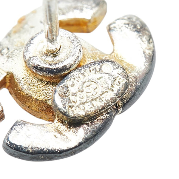 シャネル ココマーク ピアス シルバー ベージュ メタル レディース CHANEL 【中古】