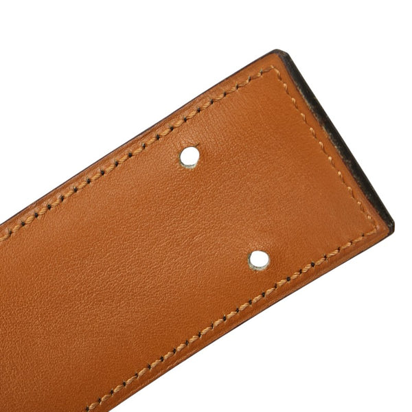 エルメス シェーヌダンクル ベルト 90 ブラック ゴールド レザー レディース HERMES 【中古】