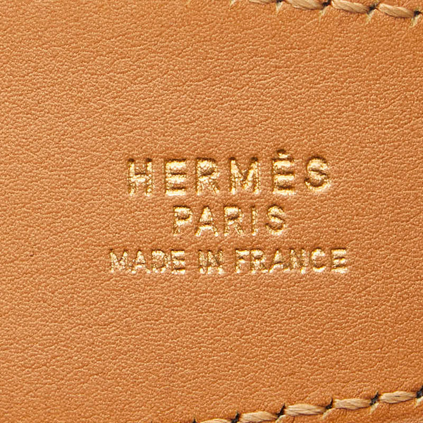 エルメス シェーヌダンクル ベルト 90 ブラック ゴールド レザー レディース HERMES 【中古】