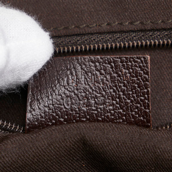 グッチ GGキャンバス アビー ハンドバッグ トートバッグ 141471 ベージュ ブラウン キャンバス レザー レディース GUCCI 【中古】