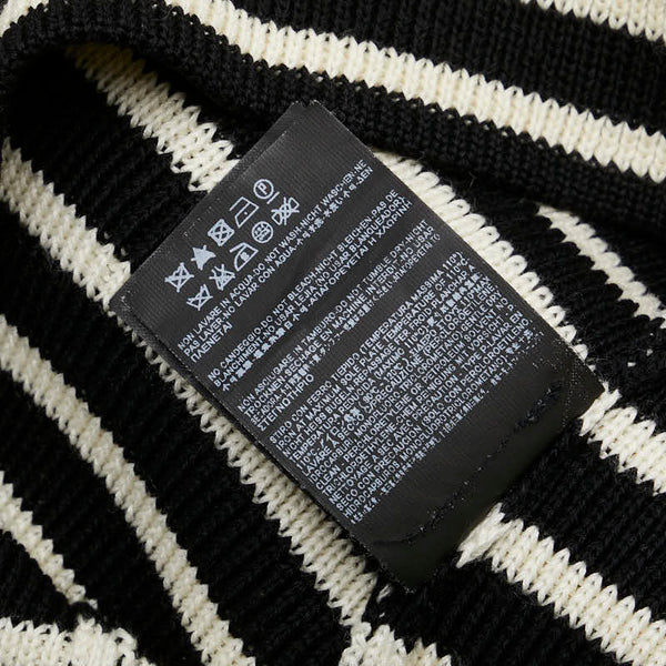 サンローラン ボーダー ニット サイズ：XS ホワイト ネイビー コットン ウール レディース SAINT LAURENT 【中古】