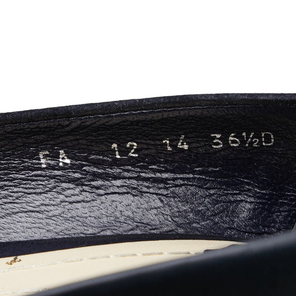 ディオール パンプス サイズ：36 1/2 ブラック レザー レディース Dior 【中古】