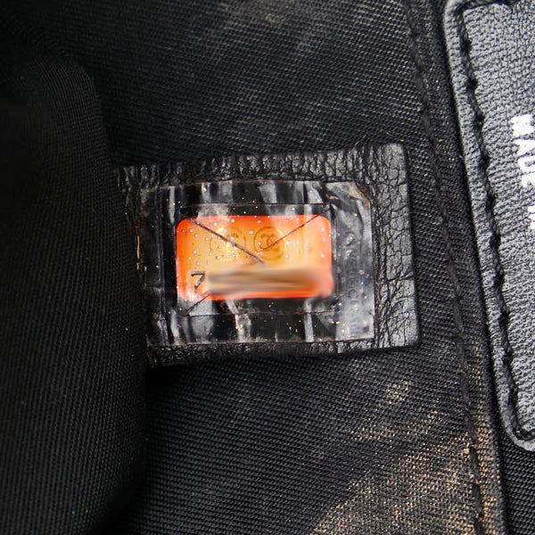 シャネル ニュートラベルライン ココマーク ポーチ ブラック ナイロン レザー レディース CHANEL 【中古】