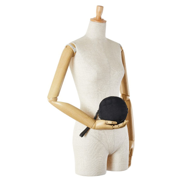 シャネル ニュートラベルライン ココマーク ポーチ ブラック ナイロン レザー レディース CHANEL 【中古】