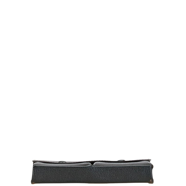 エルメス ポーチ ブラック レザー レディース HERMES 【中古】