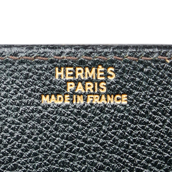エルメス ポーチ ブラック レザー レディース HERMES 【中古】