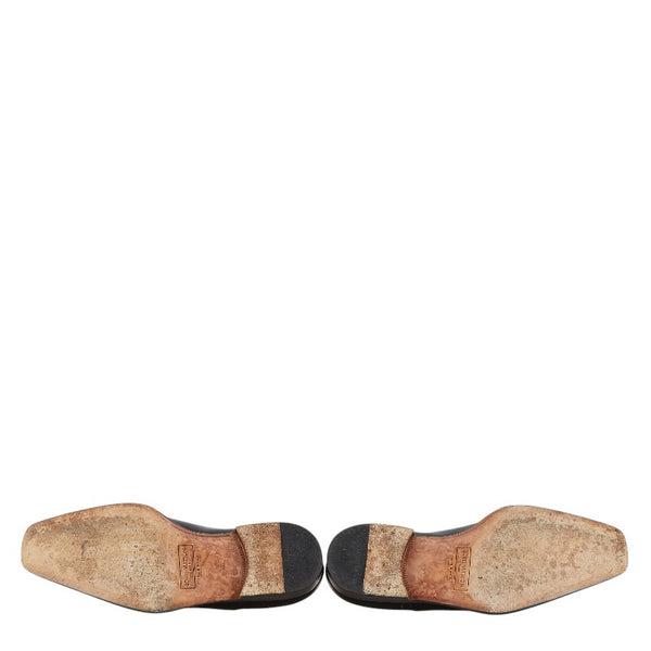 ルイ ヴィトン オックスフォード ビジネス シューズ サイズ:6 1/2 ブラック レザー メンズ LOUIS VUITTON 【中古】