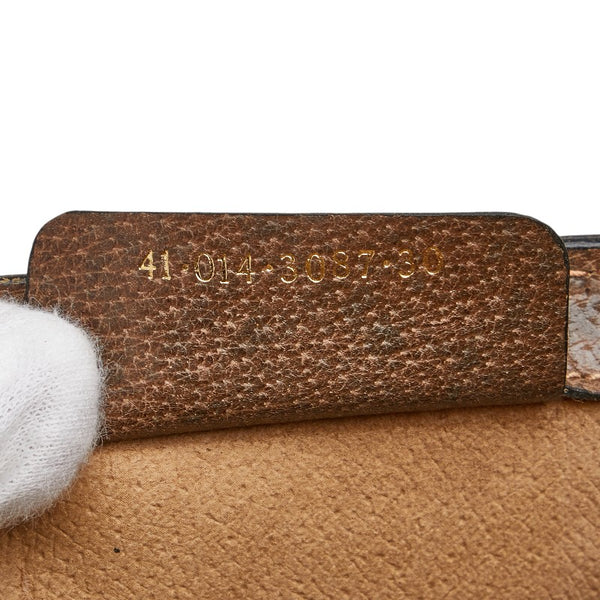 グッチ GGスプリーム シェリーライン クラッチバッグ セカンドバッグ 41 014 3087 30 ベージュ ブラウン PVC レザー レディース GUCCI 【中古】