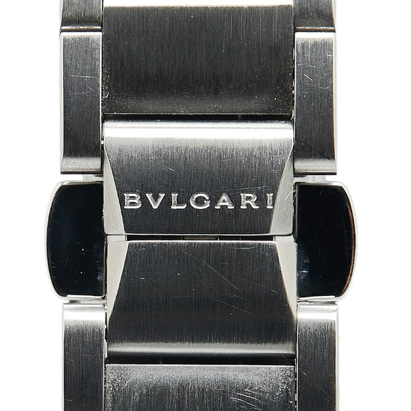 ブルガリ エルゴン 腕時計 EG30S クオーツ ブラック文字盤 ステンレススチール メンズ BVLGARI 【中古】