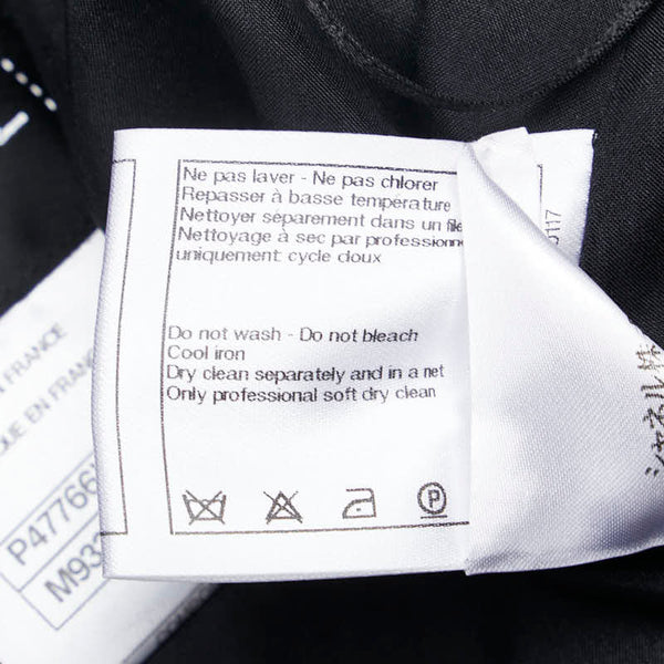 シャネル ツイード ノーカラージャケット ココマークボタン ジャケット スカート セットアップ サイズ：40 ブラック ホワイト ナイロン シルク ポリウレタン レディース CHANEL 【中古】