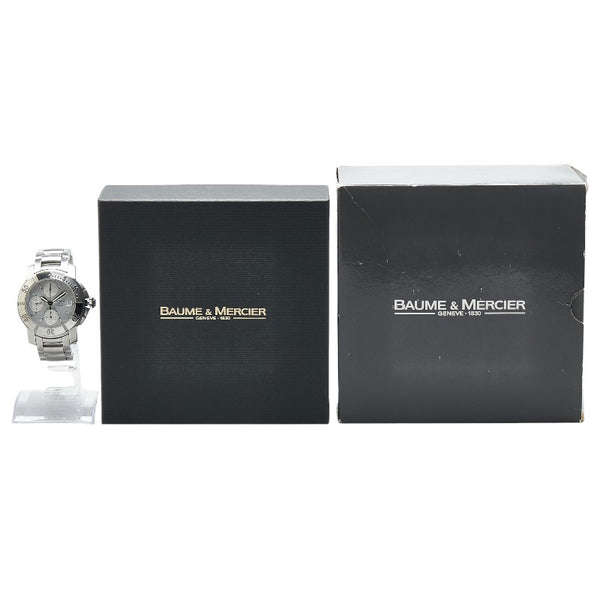 ボーム＆メルシェ ケープランド 腕時計 65366 自動巻き シルバー文字盤 ステンレススチール メンズ Baume & Mercier 【中古】