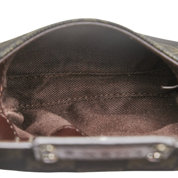 ロエベ アナグラム ハンドバッグ トートバッグ ブラウン PVC レザー レディース LOEWE 【中古】