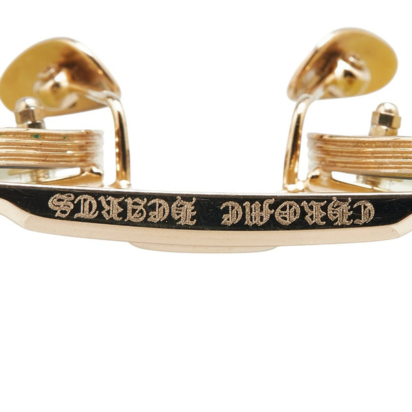 クロムハーツ FLUID フルイド フィリグリー モチーフ サングラス ゴールド イエロー メッキ メンズ CHROME HEARTS 【中古】