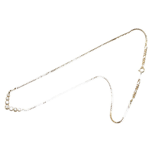K18YG イエローゴールド ダイヤ1.00ct ネックレス レディース 【中古】