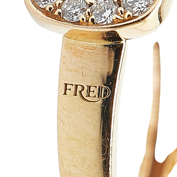 フレッド フォース10 ミディアム リング 指輪 #47 K18PG ピンクゴールド レディース FRED 【中古】