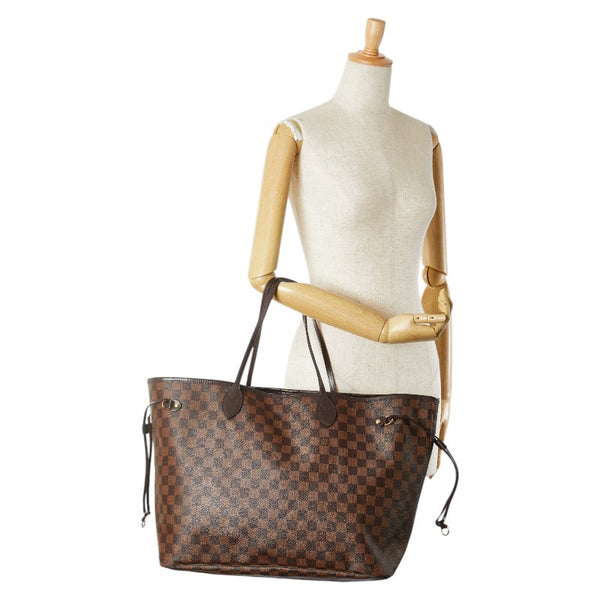 ルイ ヴィトン ダミエ ネヴァーフルGM トートバッグ N41357 ブラウン PVC レザー レディース LOUIS VUITTON 【中古】