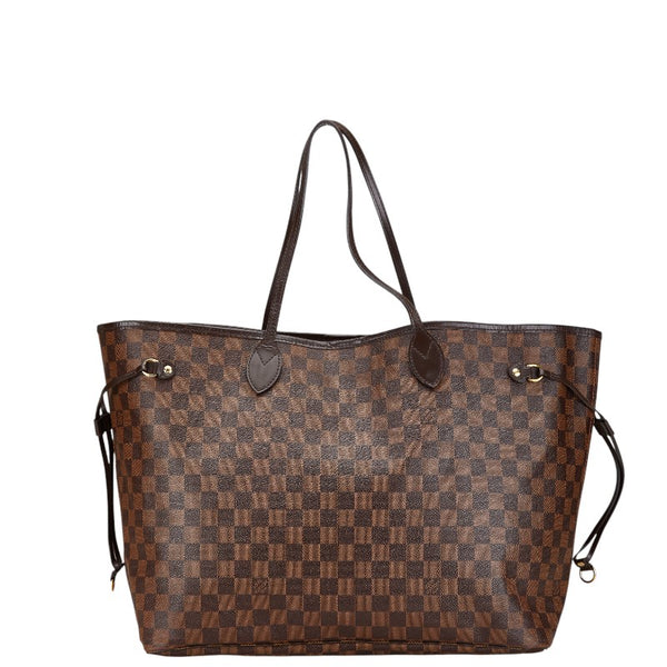 ルイ ヴィトン ダミエ ネヴァーフルGM トートバッグ N41357 ブラウン PVC レザー レディース LOUIS VUITTON 【中古】