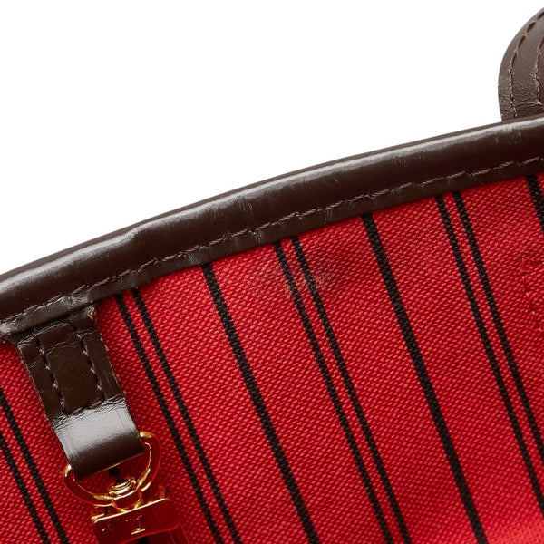ルイ ヴィトン ダミエ ネヴァーフルGM トートバッグ N41357 ブラウン PVC レザー レディース LOUIS VUITTON 【中古】