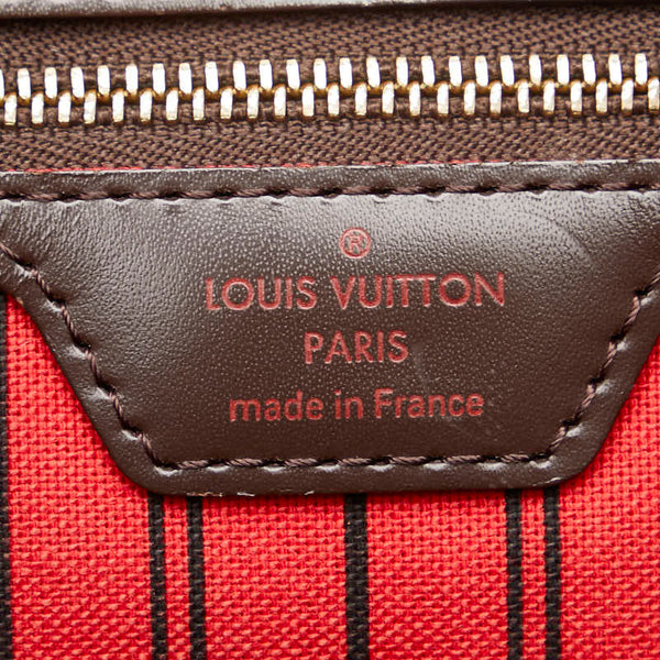 ルイ ヴィトン ダミエ ネヴァーフルGM トートバッグ N41357 ブラウン PVC レザー レディース LOUIS VUITTON 【中古】