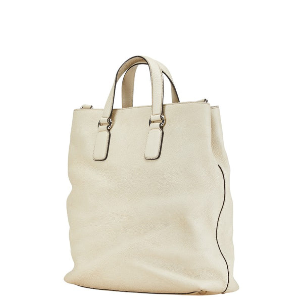 グッチ ソーホー インターロッキングG ハンドバッグ ショルダーバッグ 2WAY 368602 ホワイト レザー レディース GUCCI 【中古】