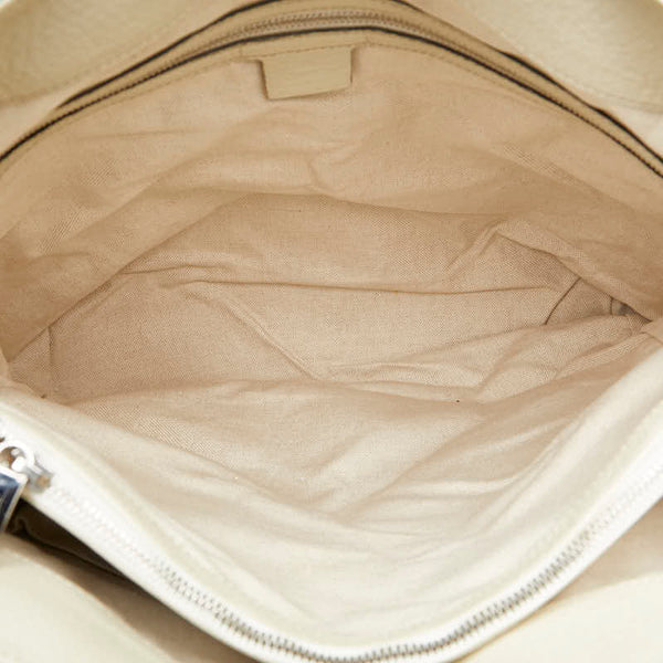 グッチ ソーホー インターロッキングG ハンドバッグ ショルダーバッグ 2WAY 368602 ホワイト レザー レディース GUCCI 【中古】