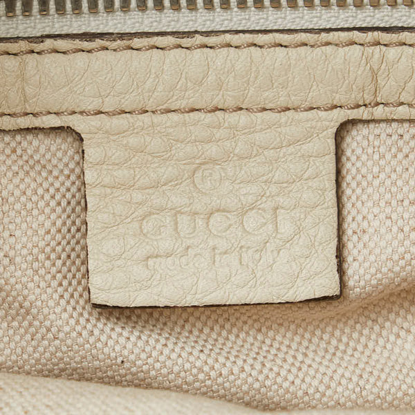 グッチ ソーホー インターロッキングG ハンドバッグ ショルダーバッグ 2WAY 368602 ホワイト レザー レディース GUCCI 【中古】