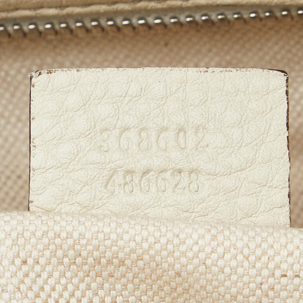 グッチ ソーホー インターロッキングG ハンドバッグ ショルダーバッグ 2WAY 368602 ホワイト レザー レディース GUCCI 【中古】