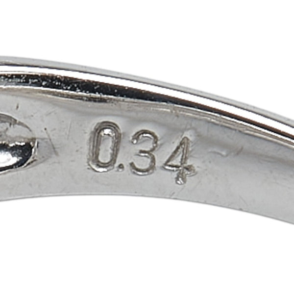 Pt900 プラチナ ダイヤ0.34ct リング 指輪 レディース 12号 【中古】