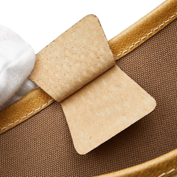 グッチ GGプラス シェリーライン トートバッグ ベージュ ブラウン マルチカラー PVC レザー レディース GUCCI 【中古】