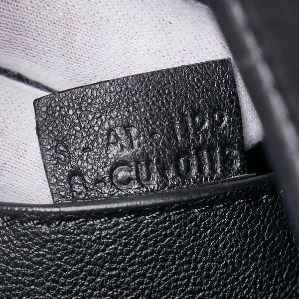 セリーヌ エッジ ラージ ハンドバッグ トートバッグ ブラック レザー レディース CELINE 【中古】