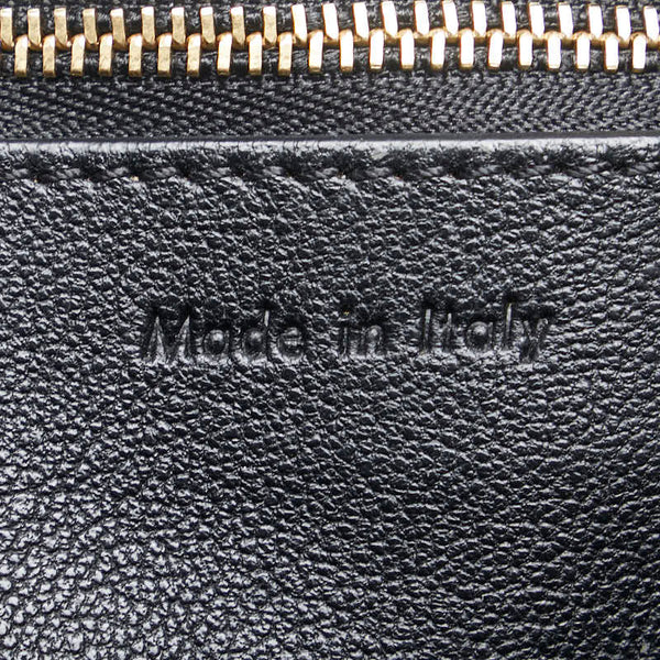 セリーヌ エッジ ラージ ハンドバッグ トートバッグ ブラック レザー レディース CELINE 【中古】
