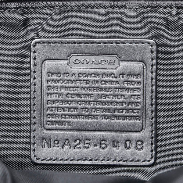 コーチ ビジネスバッグ ショルダーバッグ 2WAY 6408 ブラック ナイロン レザー メンズ COACH 【中古】