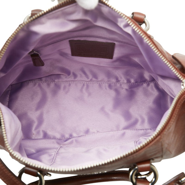 コーチ ハンドバッグ ショルダーバッグ 2WAY F15445 ブラウン レザー レディース COACH 【中古】