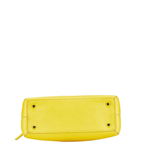 ケイトスペード バイカラー ハンドバッグ ショルダーバッグ 2WAY ベージュ イエロー レザー レディース Kate Spade 【中古】