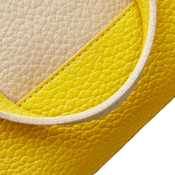 ケイトスペード バイカラー ハンドバッグ ショルダーバッグ 2WAY ベージュ イエロー レザー レディース Kate Spade 【中古】