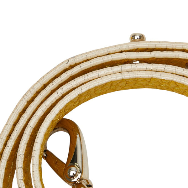 ケイトスペード バイカラー ハンドバッグ ショルダーバッグ 2WAY ベージュ イエロー レザー レディース Kate Spade 【中古】