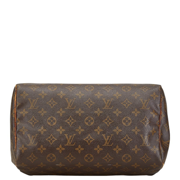 ルイ ヴィトン モノグラム スピーディ30 ハンドバッグ M41526 ブラウン PVC レザー レディース LOUIS VUITTON 【中古】
