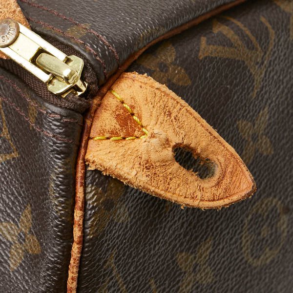 ルイ ヴィトン モノグラム スピーディ30 ハンドバッグ M41526 ブラウン PVC レザー レディース LOUIS VUITTON 【中古】