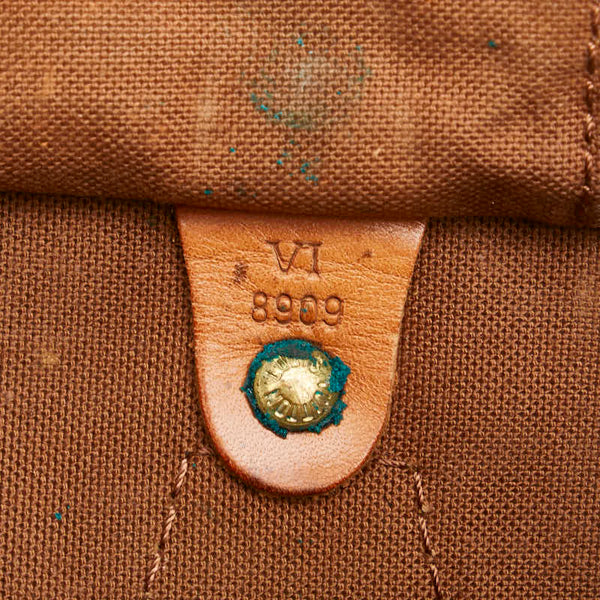 ルイ ヴィトン モノグラム スピーディ30 ハンドバッグ M41526 ブラウン PVC レザー レディース LOUIS VUITTON 【中古】