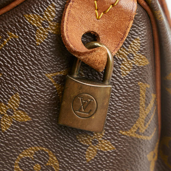 ルイ ヴィトン モノグラム スピーディ25 ミニボストンバッグ ハンドバッグ M41528 ブラウン PVC レザー レディース LOUIS VUITTON 【中古】
