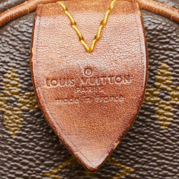 ルイ ヴィトン モノグラム スピーディ25 ミニボストンバッグ ハンドバッグ M41528 ブラウン PVC レザー レディース LOUIS VUITTON 【中古】