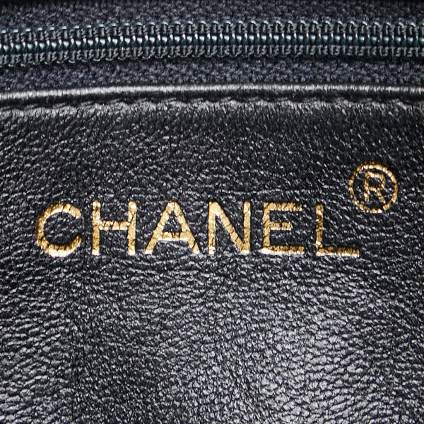 シャネル ココマーク フリンジ ショルダーバッグ ブラック ラムスキン レディース CHANEL 【中古】