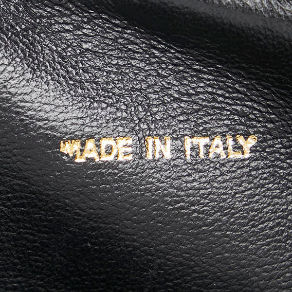 シャネル ココマーク フリンジ ショルダーバッグ ブラック ラムスキン レディース CHANEL 【中古】