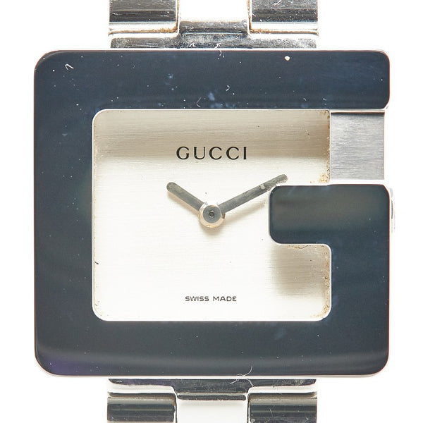 グッチ Gスクエア 腕時計 3600L クオーツ シルバー文字盤 ステンレススチール レディース GUCCI 【中古】