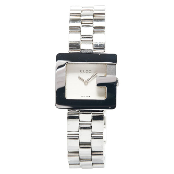 グッチ Gスクエア 腕時計 3600L クオーツ シルバー文字盤 ステンレススチール レディース GUCCI 【中古】