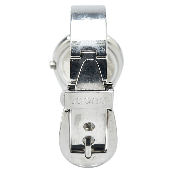 グッチ 腕時計 6700L クオーツ ブラック文字盤 ステンレススチール レディース GUCCI 【中古】