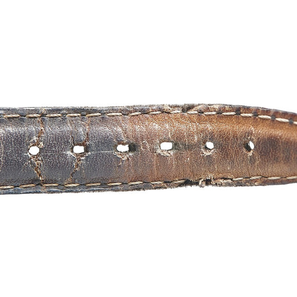 グッチ ホースビット 腕時計 6300L クオーツ ブラック文字盤 ステンレススチール レザー レディース GUCCI 【中古】